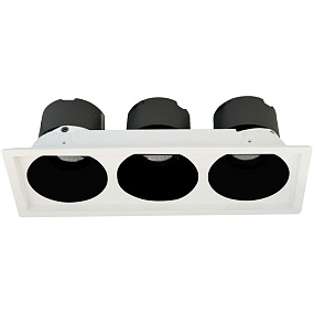 Встраиваемый светодиодный светильник 3x10W, 3000K Wertmark DORSUM WTD.O21.060.30.30