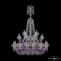 Большая хрустальная люстра Bohemia IVELE Crystal 1410/16+8+4/400/XL-162/2d G V7010