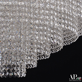 Большая хрустальная светодиодная люстра APL LED Sicilia SH13.100.C.Ni.4000