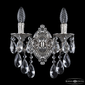 Бра с хрусталем Bohemia Ivele Crystal Florence 7102B11/2/125 B Ni