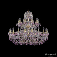 Большая хрустальная люстра Bohemia IVELE Crystal 1410/20+10/360/2d G V7010