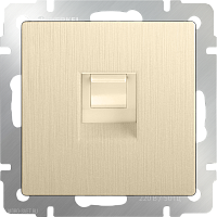 Розетка Ethernet RJ-45 (шампань рифленый) Werkel WL10-RJ-45