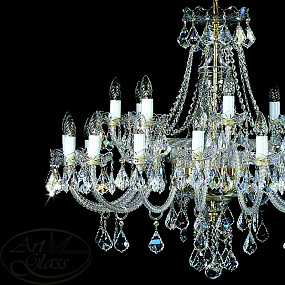 Люстра большая ARTGLASS SARA XXIV. US va-pe