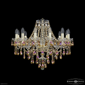 Хрустальная подвесная люстра Bohemia IVELE Crystal 1415/12/240 G R777