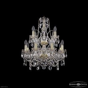 Хрустальная подвесная люстра Bohemia IVELE Crystal 1411/8+4/160/2d G