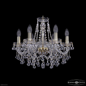 Хрустальная подвесная люстра Bohemia IVELE Crystal 1409/6/160 G