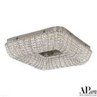 Хрустальная потолочная светодиодная люстра APL LED Sicilia SH504.2.50.M.Ni.4000