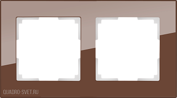 Рамка на 2 поста (мокко) Werkel WL01-Frame-02