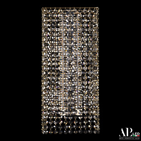 Бра хрустальное светодиодное APL LED Rimini S500.B1.20-45.A.3000.Gold.Clear.801.731