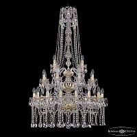 Большая хрустальная люстра Bohemia IVELE Crystal 1413/16+8+4/300/h-134/3d G