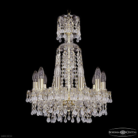 Хрустальная подвесная люстра Bohemia IVELE Crystal 1410/10/141/XL-58 G V0300