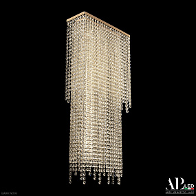 Бра хрустальное светодиодное APL LED Rimini S500.B3.35-75.B.3000.Gold