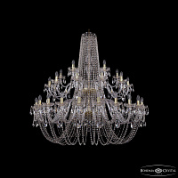 Большая хрустальная люстра Bohemia IVELE Crystal 1402/24+12+6/530/2d G