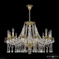 Большая хрустальная люстра Bohemia IVELE Crystal 16213/12/300 G