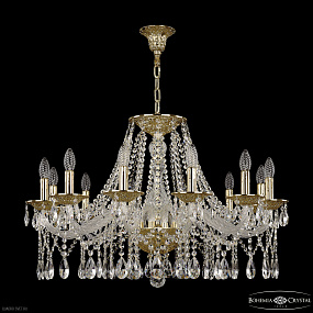 Большая хрустальная люстра Bohemia IVELE Crystal 16213/12/300 G