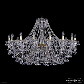 Большая хрустальная люстра Bohemia IVELE Crystal 1409/16/400 G