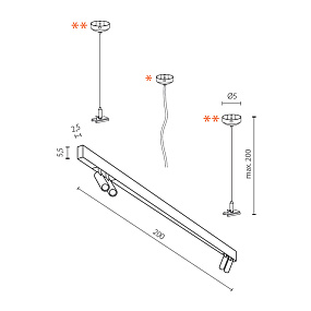 Трековый LED светильник для магнитного трека Azzardo Track Magnetic AZ4819