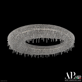 Хрустальная потолочная светодиодная люстра APL LED Rimini S510.0.100.B.4000 Dim