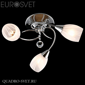 Люстра потолочная EUROSVET Вирджиния 30100/3 хром