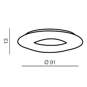 Светодиодный потолочный светильник Azzardo Donut Top 91 CCT AZ2671