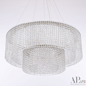 Хрустальная подвесная светодиодная люстра APL LED Sicilia SH02.73.2D.A.Ni.4000