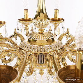 Подвесная хрустальная люстра Bohemia Ivele Crystal 75102/12/250 B GW