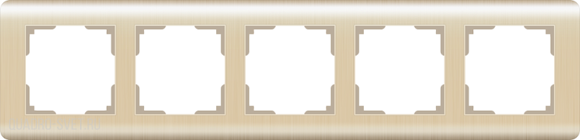 Рамка на 5 постов  (шампань) Werkel WL12-Frame-05
