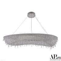 Большая хрустальная светодиодная люстра APL LED Sicilia SH523.0.120.B.Ni.4000