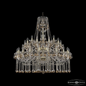 Большая хрустальная люстра Bohemia IVELE Crystal 1413/20+10+5/400/2d G K721