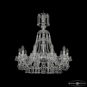 Хрустальная подвесная люстра Bohemia IVELE Crystal 1409/10/240/XL-75 Ni