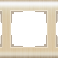 Рамка на 3 поста  (шампань) Werkel WL12-Frame-03