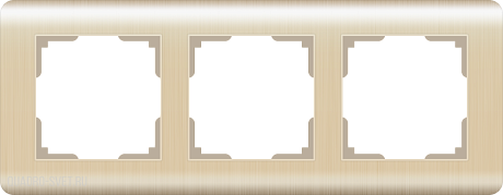 Рамка на 3 поста  (шампань) Werkel WL12-Frame-03