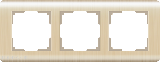Рамка на 3 поста  (шампань) Werkel WL12-Frame-03