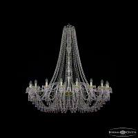 Большая хрустальная люстра Bohemia IVELE Crystal 1410/20/530/h-157 G V7010