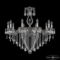 Подвесная хрустальная люстра Bohemia Ivele Crystal Verona 72402/10/300 B NB FL3M