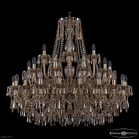 Большая хрустальная люстра Bohemia IVELE Crystal 1403/20+10+5/400 G M721