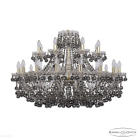 Большая хрустальная люстра Bohemia IVELE Crystal 1409/16+8/360 G R731