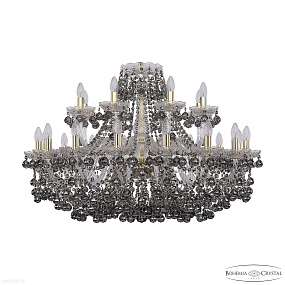 Большая хрустальная люстра Bohemia IVELE Crystal 1409/16+8/360 G R731