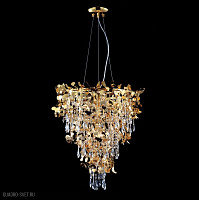 Подвесная хрустальная люстра Crystal Lux ROMEO SP10 GOLD D600