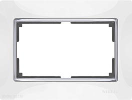 Рамка для двойной розетки (белый) Werkel WL03-Frame-01-DBL-white