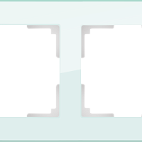 Рамка на 2 поста (натуральное стекло) Werkel WL01-Frame-02