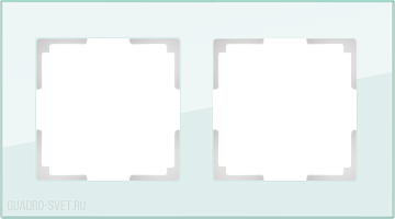 Рамка на 2 поста (натуральное стекло) Werkel WL01-Frame-02