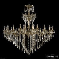 Большая хрустальная люстра Bohemia IVELE Crystal Florence 71105/24/590 B GB Y1