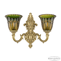 Бра Bohemia Ivele Crystal Verona 7214B14/2/175 FP P2 U Amber-Green/H-1I
