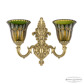 Бра Bohemia Ivele Crystal Verona 7214B14/2/175 FP P2 U Amber-Green/H-1I