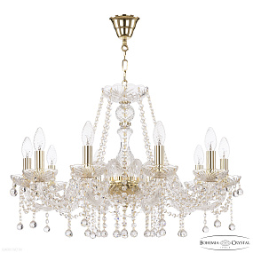 Хрустальная подвесная люстра Bohemia IVELE Crystal 108/10/240 G