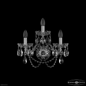 Бра хрустальное Bohemia IVELE Crystal 1402B/2+1/160/XL Ni