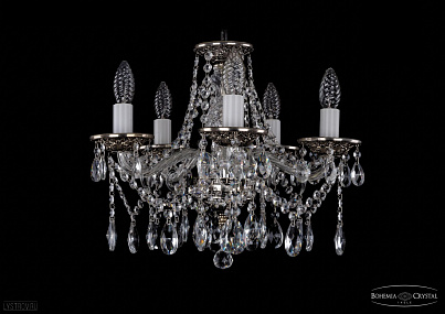 Хрустальная подвесная люстра Bohemia IVELE Crystal 1613/5/141/NB