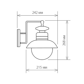 Уличный настенный светильник Elektrostandard Talli D брауни (GL 3002D)