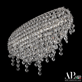 Хрустальная потолочная светодиодная люстра APL LED Rimini S505.0.40.B.3000